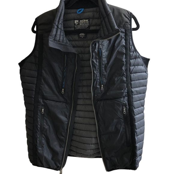 KUHL Spyfire Down Dark Blue Vest - Men's Medium - Picture 6 of 9